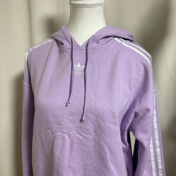 Adidas cropped Lavender Hoodie - Picture 2 of 5